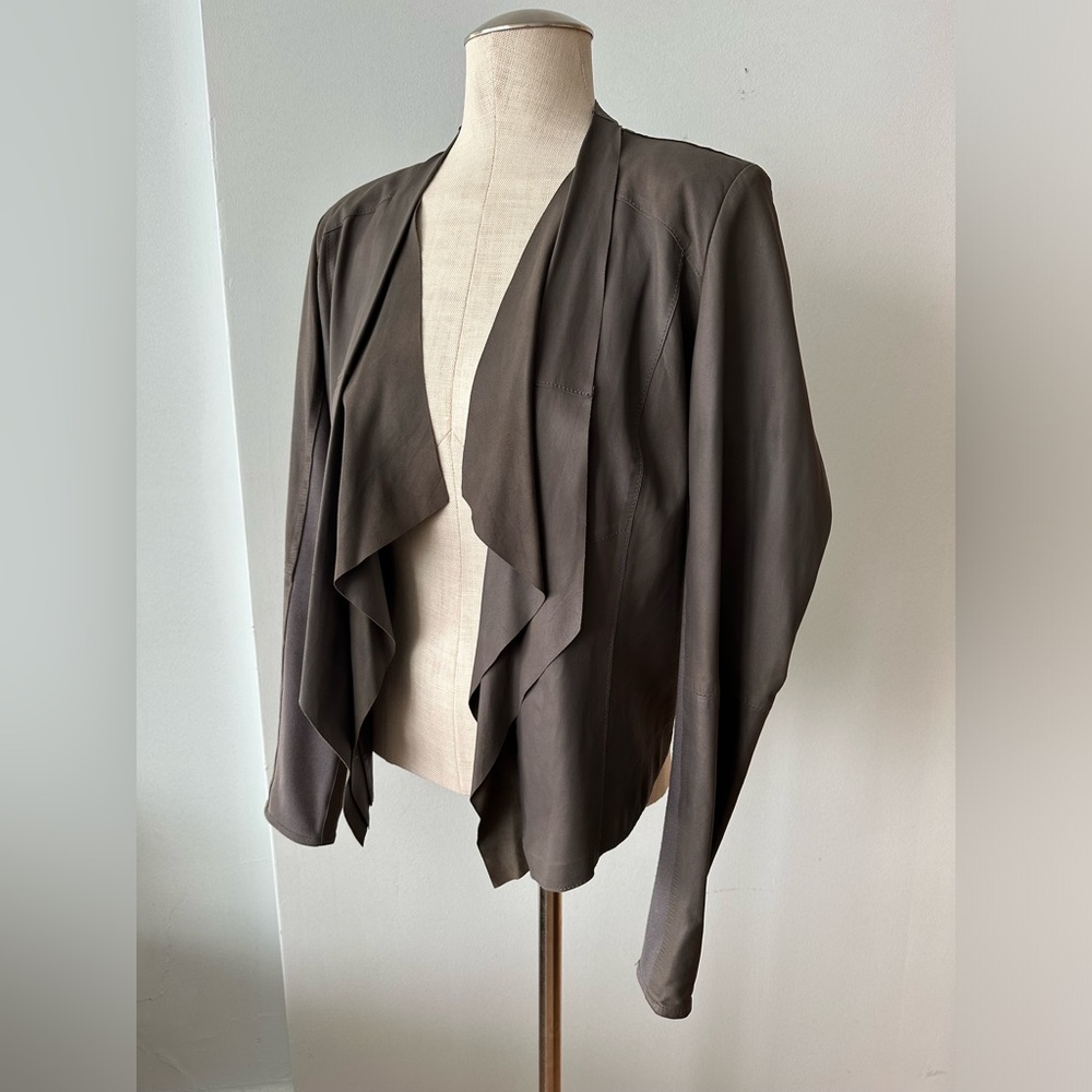 Lamarque grey leather jacket